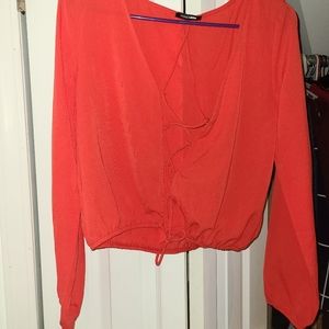 Beautiful red crop top